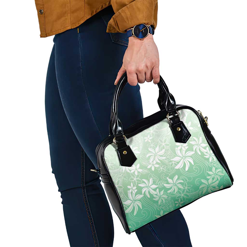 Tiare Tahiti Shoulder Handbag Matcha Polynesia Motifs - Polynesian Pride