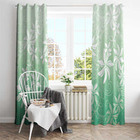 Tiare Tahiti Window Curtain Matcha Polynesia Motifs - Polynesian Pride