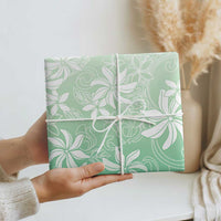 Tiare Tahiti Wrapping Paper Matcha Polynesia Motifs - Polynesian Pride
