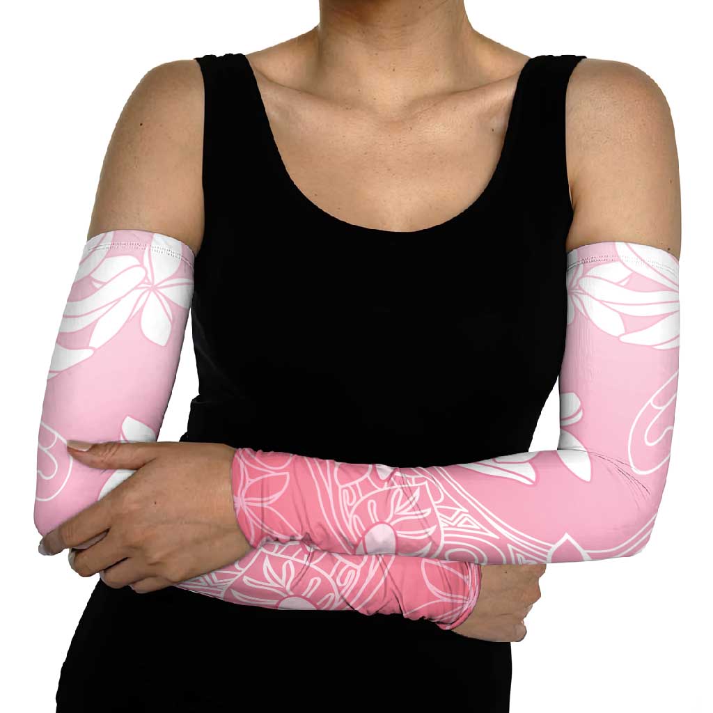 Tiare Tahiti Arm Sleeves Pink Polynesia Motifs LT05 - Polynesian Pride