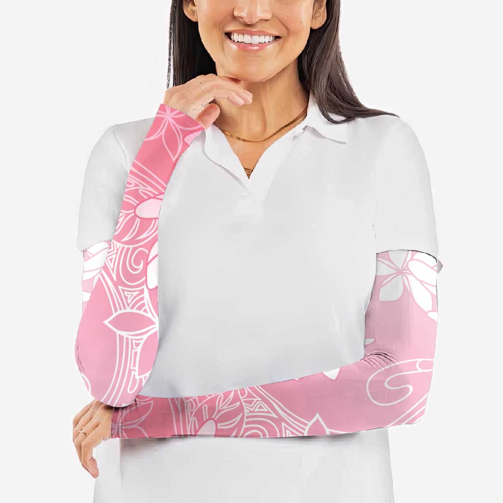 Tiare Tahiti Arm Sleeves Pink Polynesia Motifs LT05 - Polynesian Pride