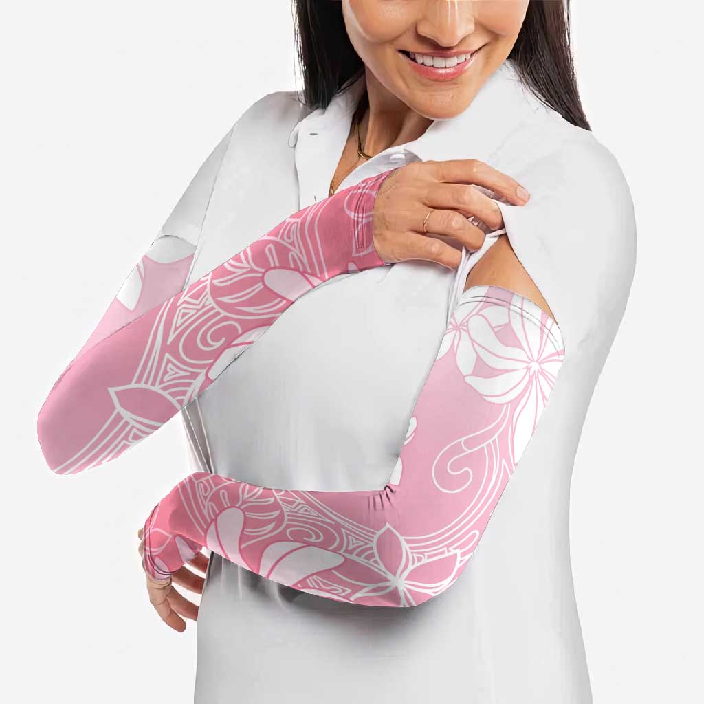 Tiare Tahiti Arm Sleeves Pink Polynesia Motifs LT05 - Polynesian Pride