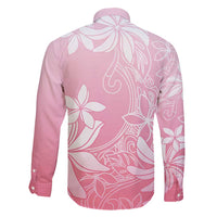 Tiare Tahiti Family Matching Long Sleeve Bodycon Dress and Hawaiian Shirt Pink Polynesia Motifs LT05 - Polynesian Pride