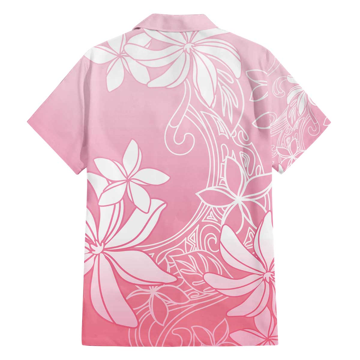 Tiare Tahiti Family Matching Off The Shoulder Long Sleeve Dress and Hawaiian Shirt Pink Polynesia Motifs LT05 - Polynesian Pride
