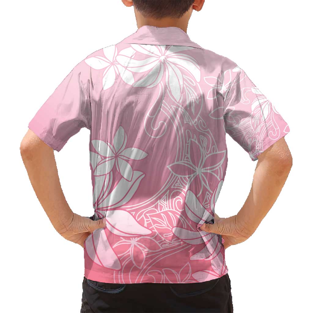 Tiare Tahiti Family Matching Off Shoulder Short Dress and Hawaiian Shirt Pink Polynesia Motifs LT05 - Polynesian Pride