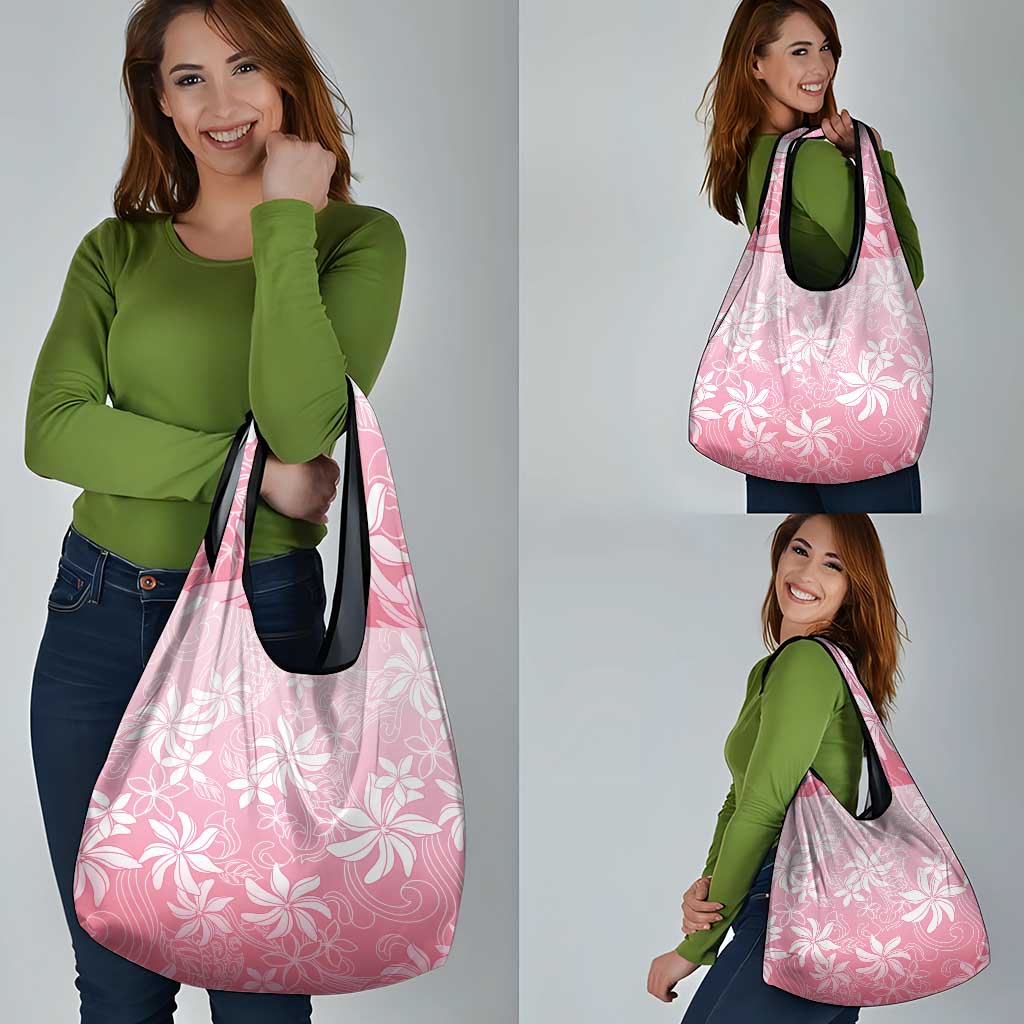 Tiare Tahiti Grocery Bag Pink Polynesia Motifs - Polynesian Pride