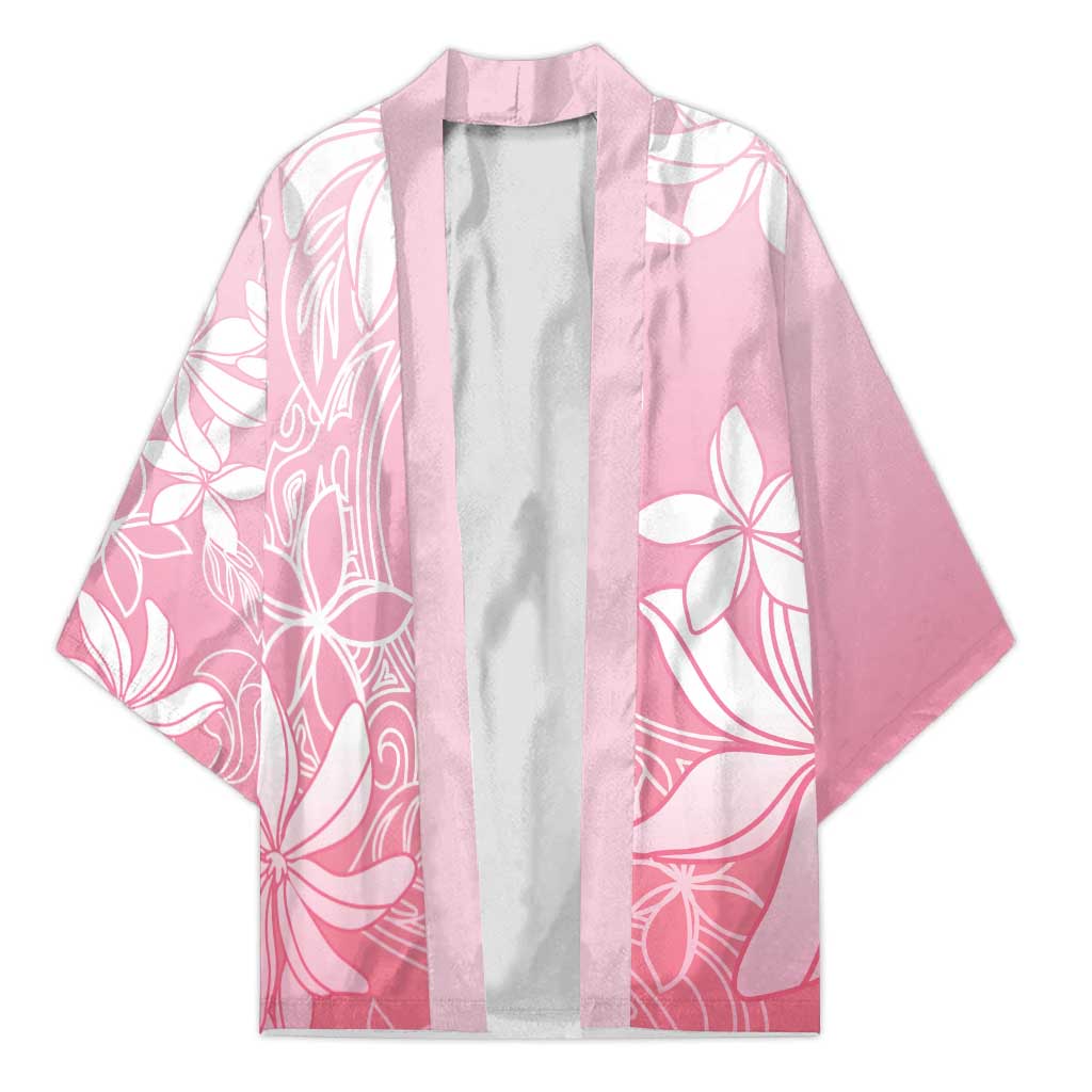 Tiare Tahiti Kimono Pink Polynesia Motifs LT05 Unisex Pink - Polynesian Pride