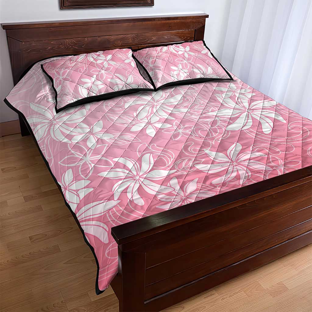 Tiare Tahiti Quilt Bed Set Pink Polynesia Motifs LT05 - Polynesian Pride