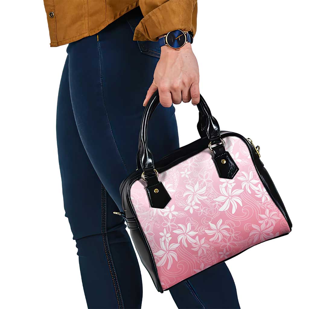 Tiare Tahiti Shoulder Handbag Pink Polynesia Motifs - Polynesian Pride