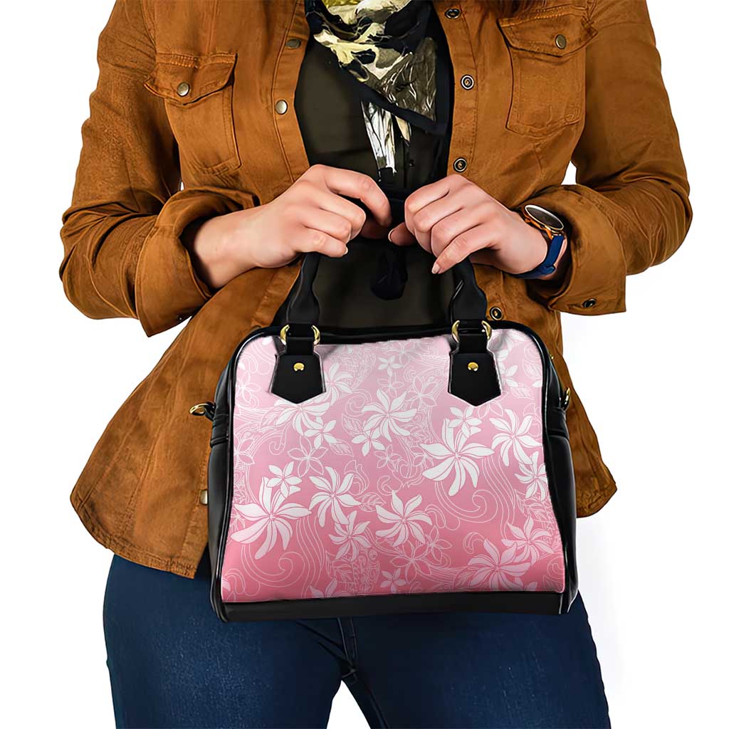 Tiare Tahiti Shoulder Handbag Pink Polynesia Motifs - Polynesian Pride
