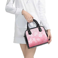 Tiare Tahiti Shoulder Handbag Pink Polynesia Motifs - Polynesian Pride