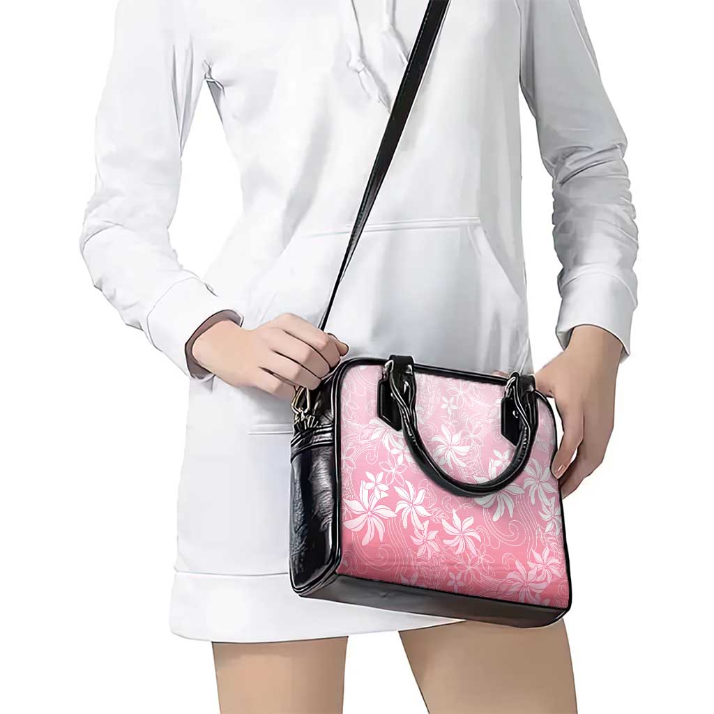 Tiare Tahiti Shoulder Handbag Pink Polynesia Motifs - Polynesian Pride