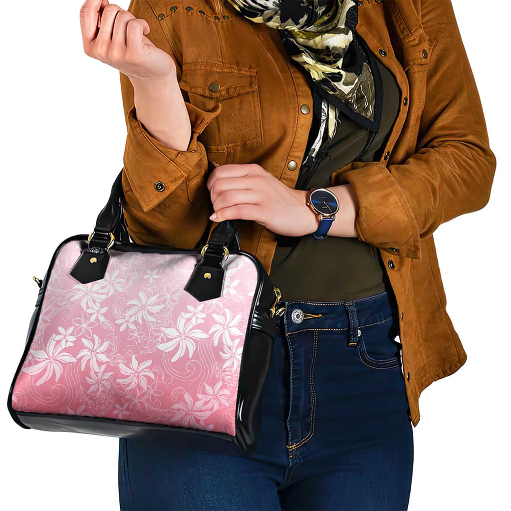 Tiare Tahiti Shoulder Handbag Pink Polynesia Motifs - Polynesian Pride