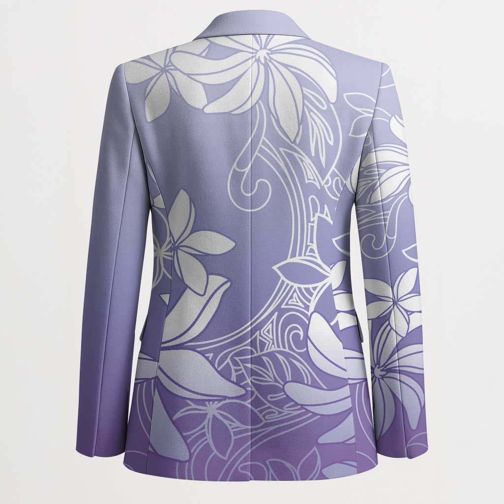 Tiare Tahiti Blazer Purple Polynesia Motifs - Polynesian Pride