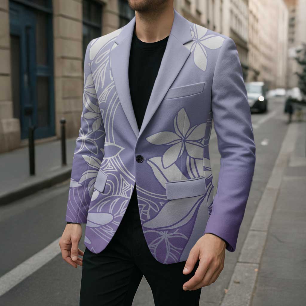 Tiare Tahiti Blazer Purple Polynesia Motifs - Polynesian Pride