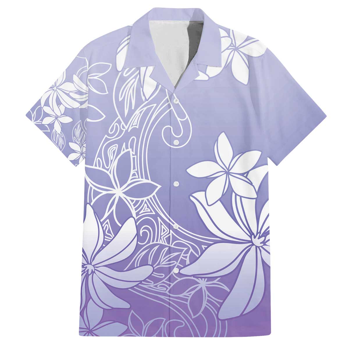 Tiare Tahiti Family Matching Off The Shoulder Long Sleeve Dress and Hawaiian Shirt Purple Polynesia Motifs LT05 Dad's Shirt - Short Sleeve Purple - Polynesian Pride
