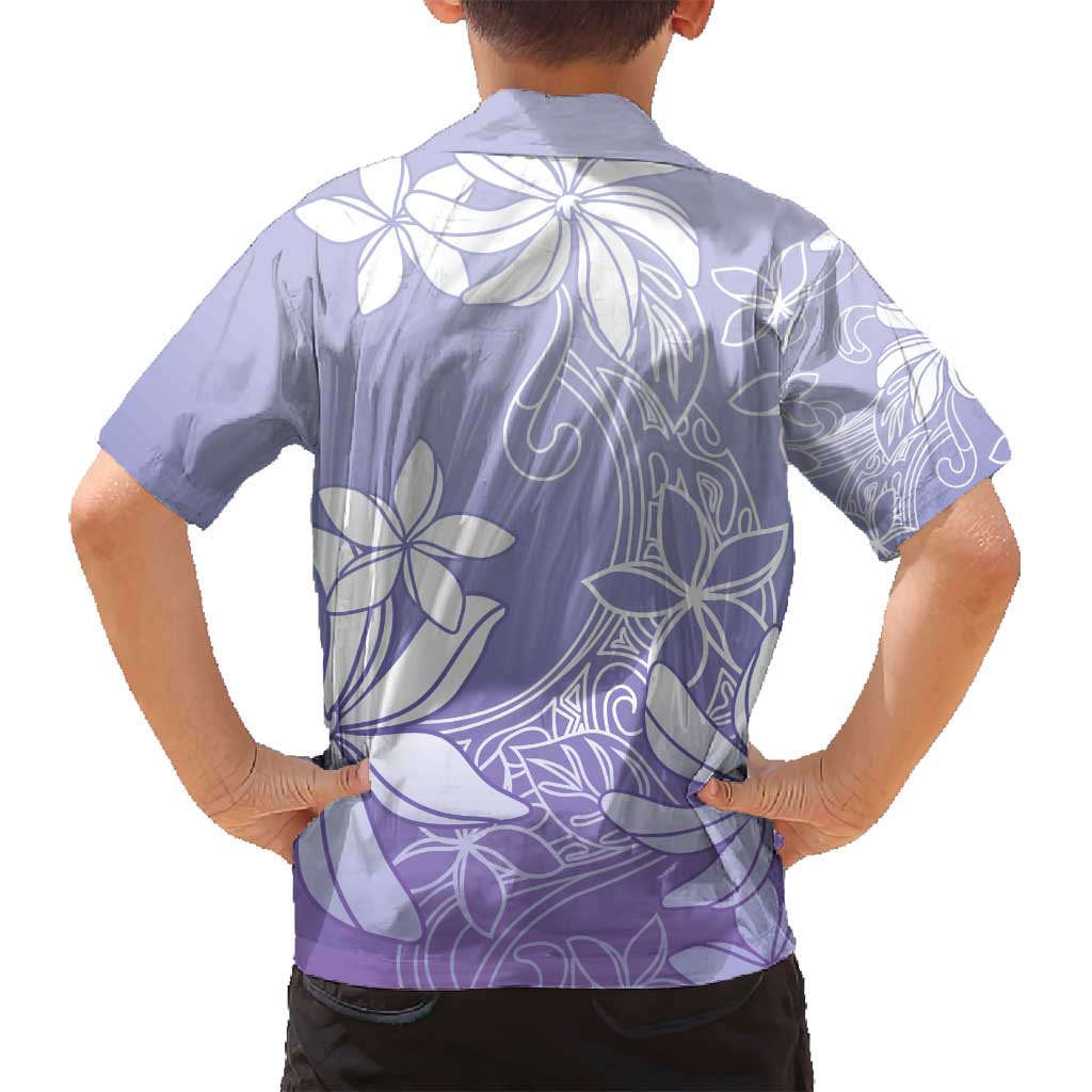 Tiare Tahiti Family Matching Puletasi and Hawaiian Shirt Purple Polynesia Motifs LT05 - Polynesian Pride