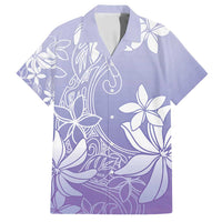 Tiare Tahiti Family Matching Puletasi and Hawaiian Shirt Purple Polynesia Motifs LT05 Dad's Shirt - Short Sleeve Purple - Polynesian Pride
