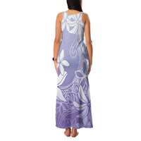 Tiare Tahiti Family Matching Tank Maxi Dress and Hawaiian Shirt Purple Polynesia Motifs LT05 - Polynesian Pride