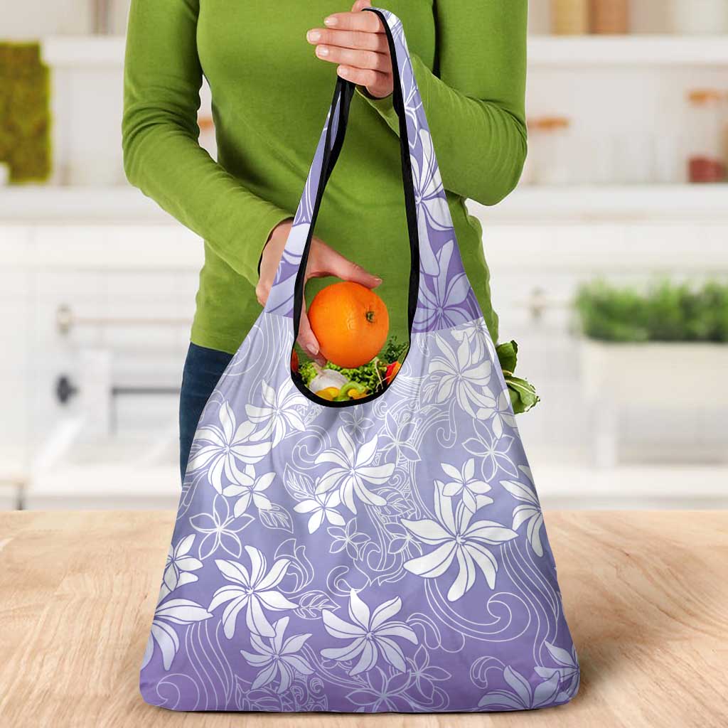 Tiare Tahiti Grocery Bag Purple Polynesia Motifs LT05 - Polynesian Pride