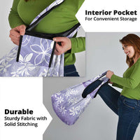 Tiare Tahiti Grocery Bag Purple Polynesia Motifs LT05 - Polynesian Pride