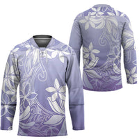 Tiare Tahiti Hockey Jersey Purple Polynesia Motifs - Polynesian Pride