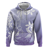 Tiare Tahiti Hoodie Purple Polynesia Motifs - Polynesian Pride