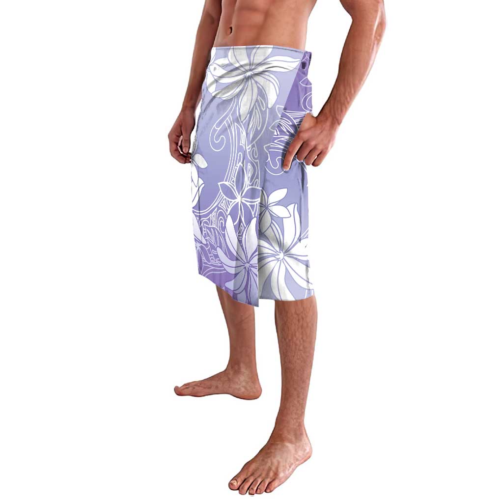 Tiare Tahiti Lavalava Purple Polynesia Motifs - Polynesian Pride
