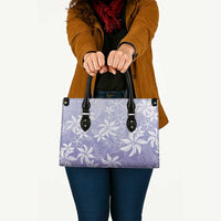 Tiare Tahiti Leather Bag Purple Polynesia Motifs LT05 - Polynesian Pride