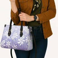Tiare Tahiti Leather Bag Purple Polynesia Motifs LT05 - Polynesian Pride