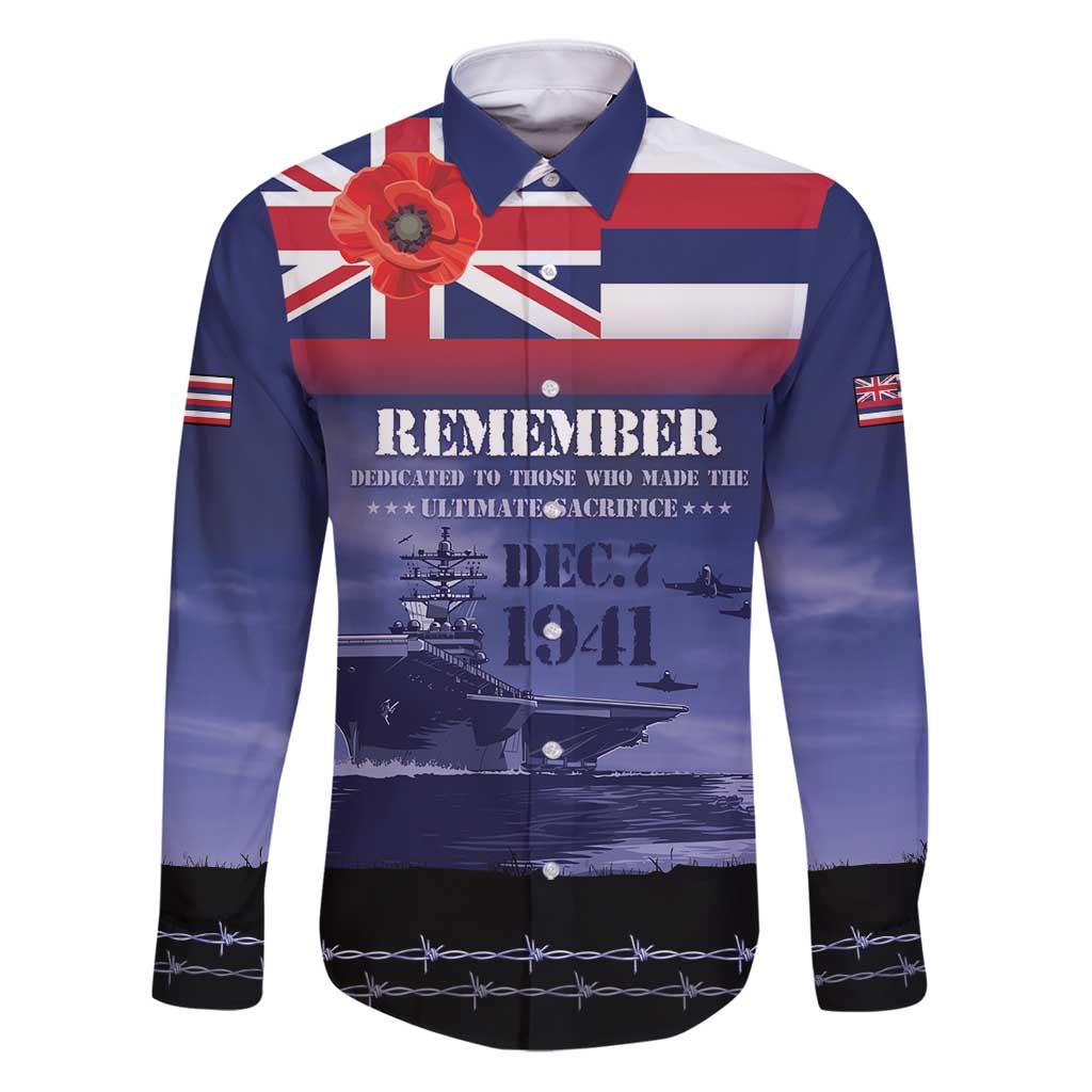 Hawaii Pearl Harbor Remembrance Day Family Matching Puletasi and Hawaiian Shirt Flag Style