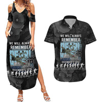 Personalized Pearl Harbor Remembrance Day Couples Matching Summer Maxi Dress and Hawaiian Shirt We Will Always Remember