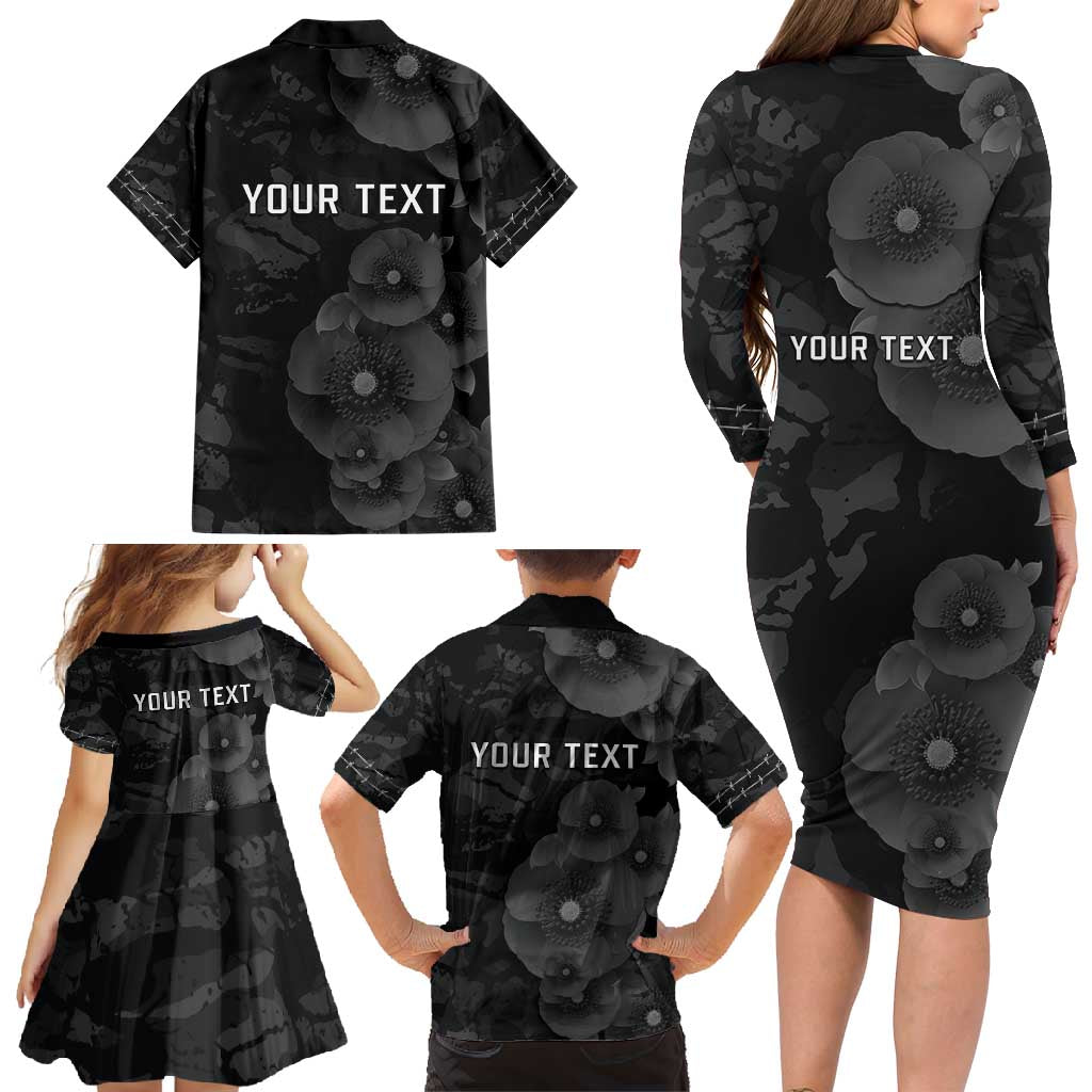 Personalized Pearl Harbor Remembrance Day Family Matching Long Sleeve Bodycon Dress and Hawaiian Shirt We Will Always Remember