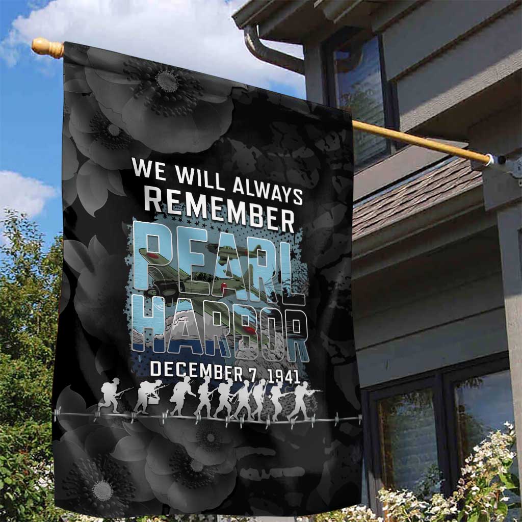 Pearl Harbor Remembrance Day Garden Flag We Will Always Remember