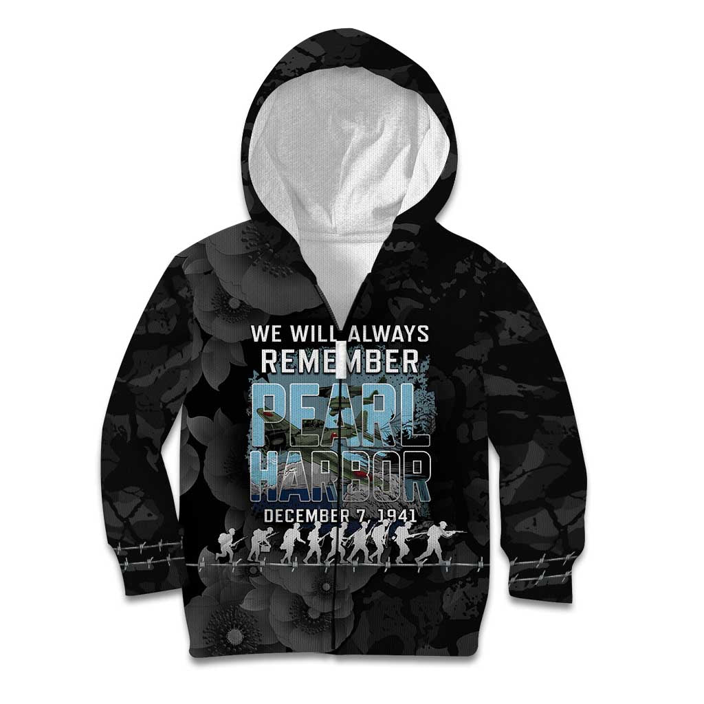 Personalized Pearl Harbor Remembrance Day Kid Hoodie We Will Always Remember