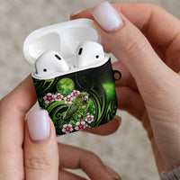 New Zealand Aotearoa Kakapo AirPods Case Maori Pattern With Manuka Galaxy Style - Polynesian Pride
