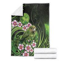 New Zealand Aotearoa Kakapo Blanket Maori Pattern With Manuka Galaxy Style - Polynesian Pride