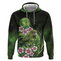 New Zealand Aotearoa Kakapo Hoodie Maori Pattern With Manuka Galaxy Style - Polynesian Pride
