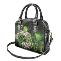 New Zealand Aotearoa Kakapo Shoulder Handbag Maori Pattern With Manuka Galaxy Style - Polynesian Pride