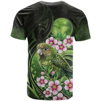 New Zealand Aotearoa Kakapo T Shirt Maori Pattern With Manuka Galaxy Style - Polynesian Pride