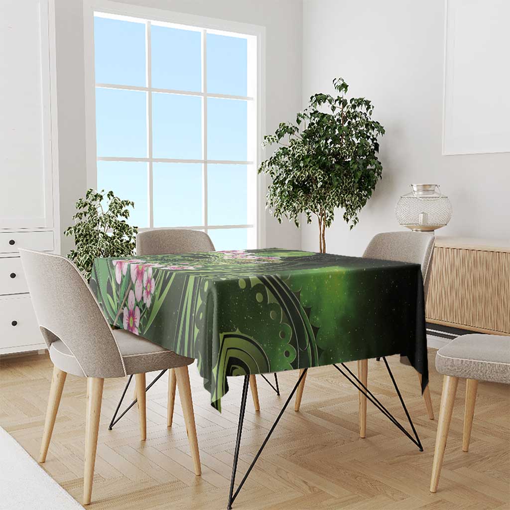 New Zealand Aotearoa Kakapo Tablecloth Maori Pattern With Manuka Galaxy Style - Polynesian Pride