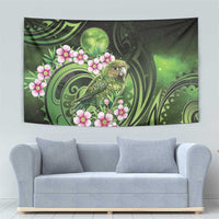 New Zealand Aotearoa Kakapo Tapestry Maori Pattern With Manuka Galaxy Style - Polynesian Pride