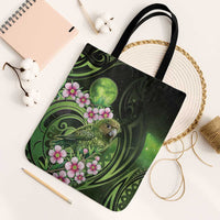 New Zealand Aotearoa Kakapo Tote Bag Maori Pattern With Manuka Galaxy Style - Polynesian Pride
