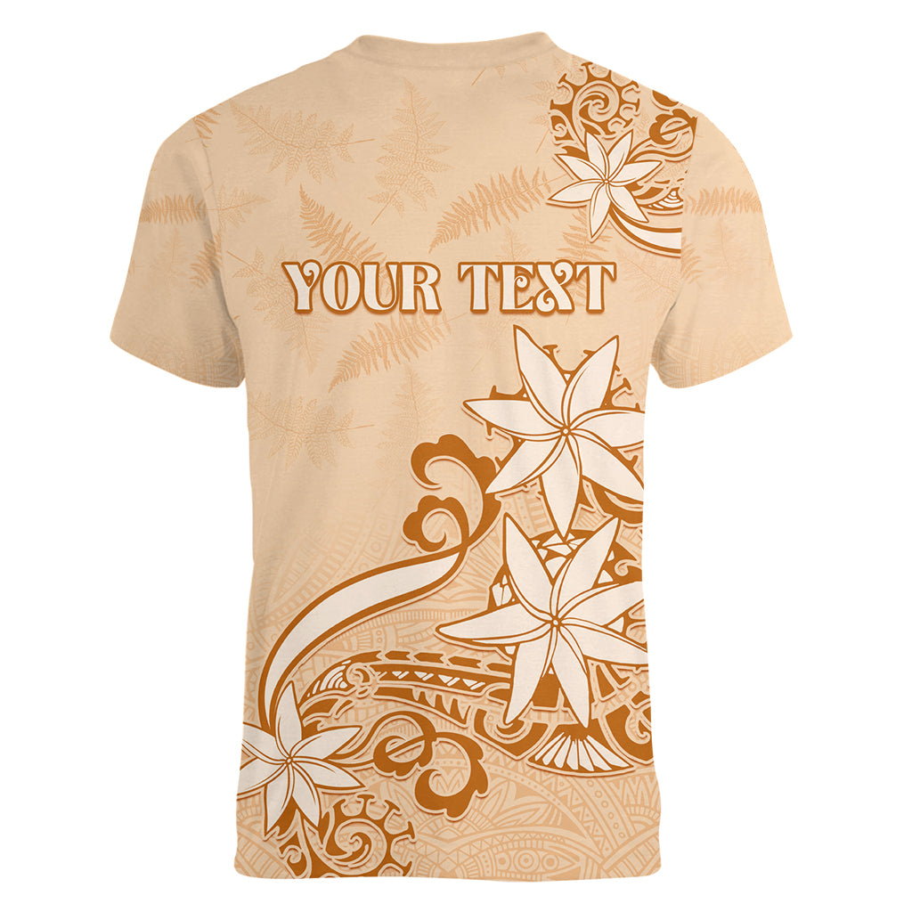 Personalised New Zealand Auckland Folk Festival Women V Neck T Shirt Vintage Style LT05 - Polynesian Pride