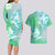 Couple Sea Turtle One Love One Heart Couples Matching Long Sleeve Bodycon Dress and Hawaiian Shirt LT05 - Polynesian Pride