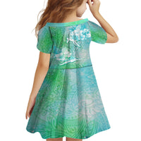 Couple Sea Turtle One Love One Heart Family Matching Off Shoulder Short Dress and Hawaiian Shirt LT05 - Polynesian Pride