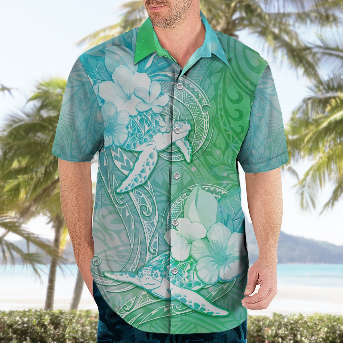 Couple Sea Turtle One Love One Heart Hawaiian Shirt LT05 - Polynesian Pride