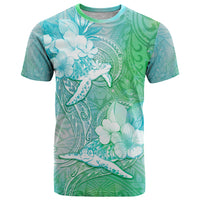 Couple Sea Turtle One Love One Heart T Shirt LT05 Aqua - Polynesian Pride