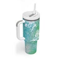 Couple Sea Turtle One Love One Heart Tumbler With Handle LT05 - Polynesian Pride