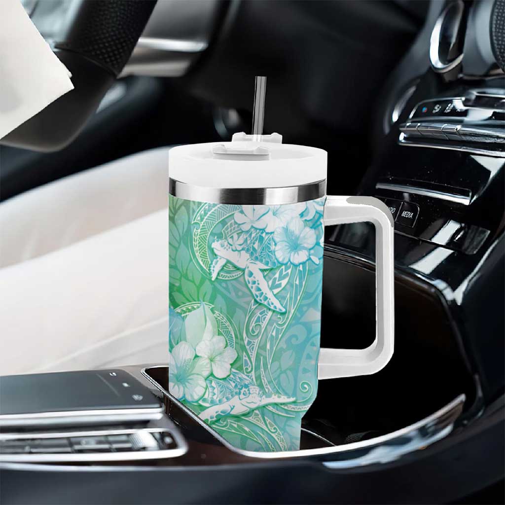 Couple Sea Turtle One Love One Heart Tumbler With Handle LT05 - Polynesian Pride